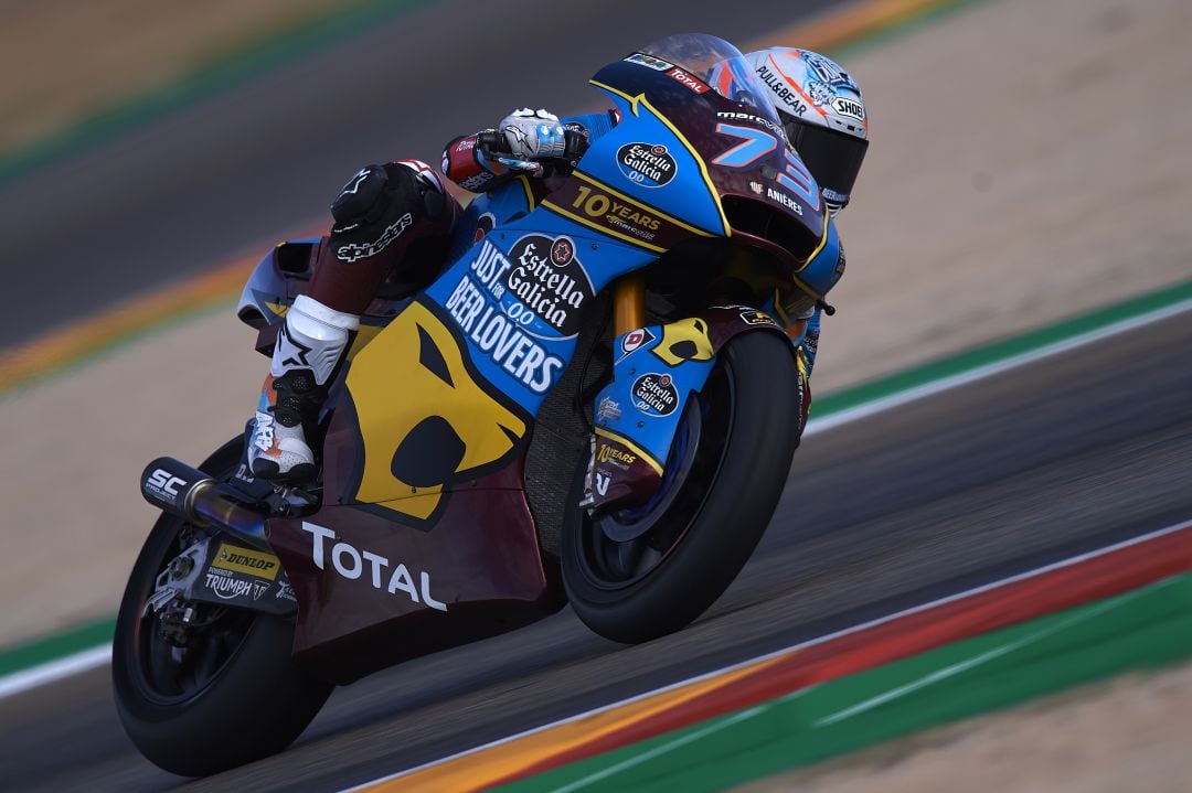 Álex Márquez durante el Mundial de Motociclismo.