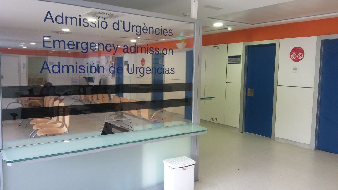 Imagen del acceso a la zona de Urgencias