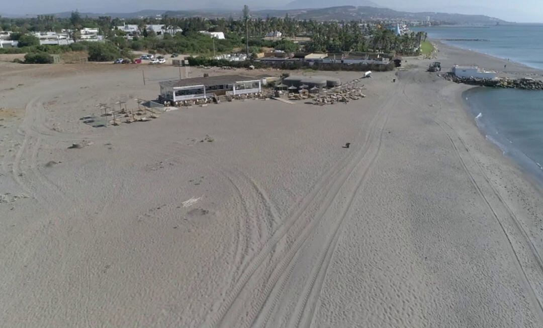 Playa de Guadalquitón.