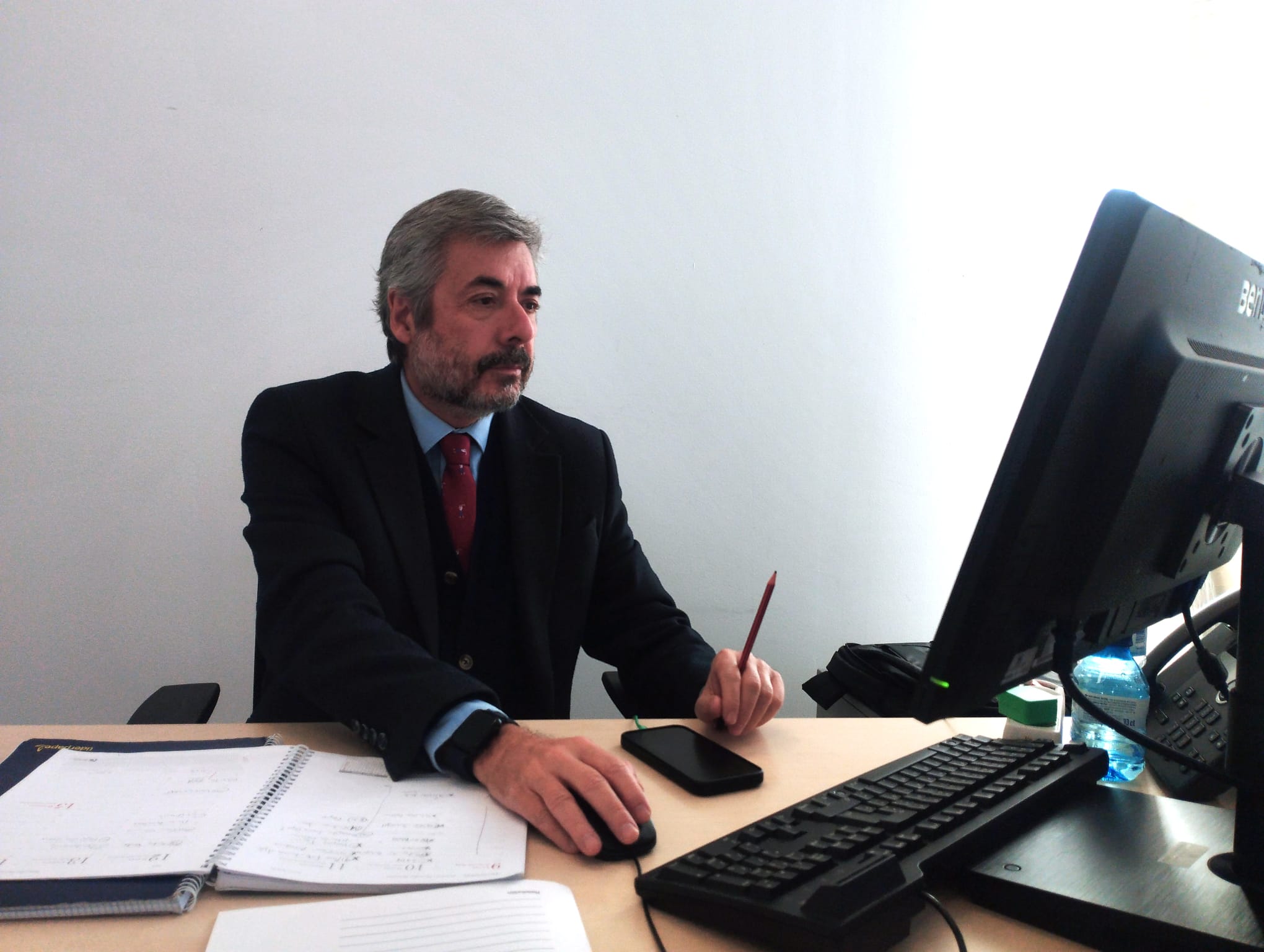 Miguel Ángel Torrico, presidente de Vimcorsa, en su despacho en el Ayuntamiento de Córdoba.