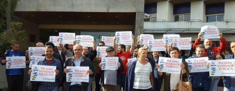 Jorquera, del BNG, en campaña electoral, por la Sanidad Pública