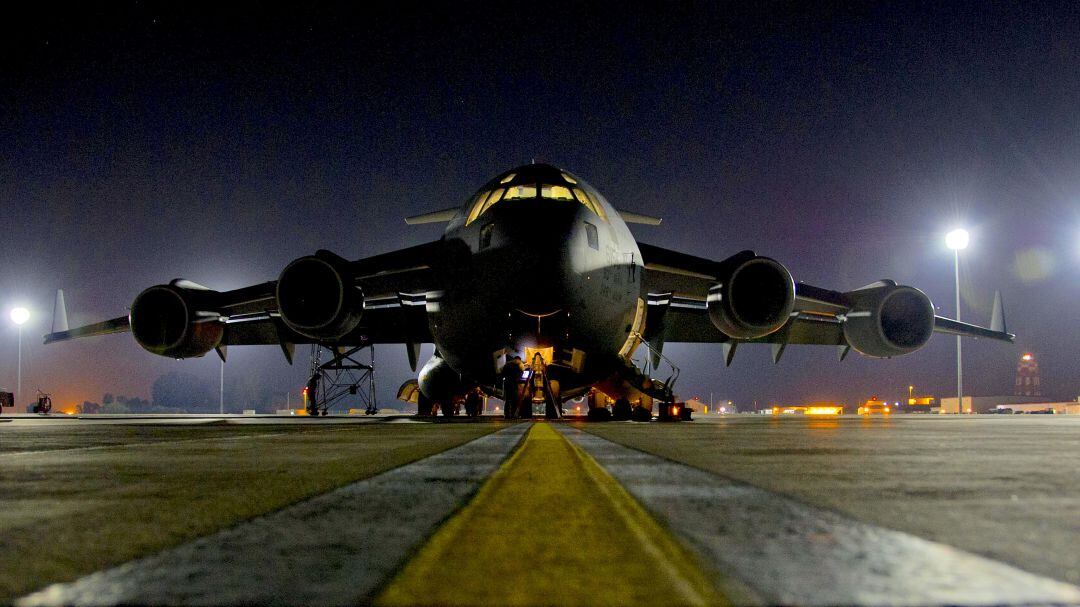 C-17 Globemaster III en la Base Naval de Rota