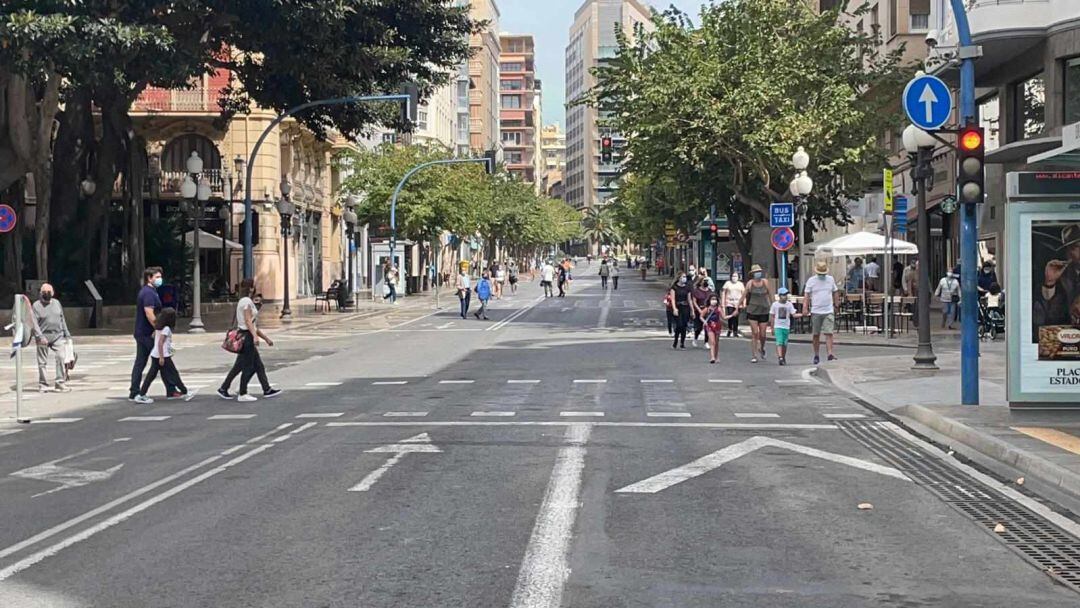 Cierre al tráfico de La Rambla