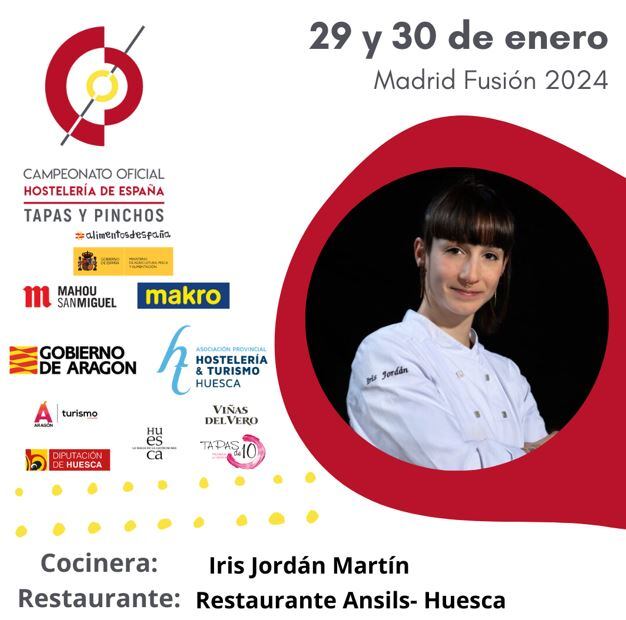 Cartel anunciador del concurso, con Iris Jordán