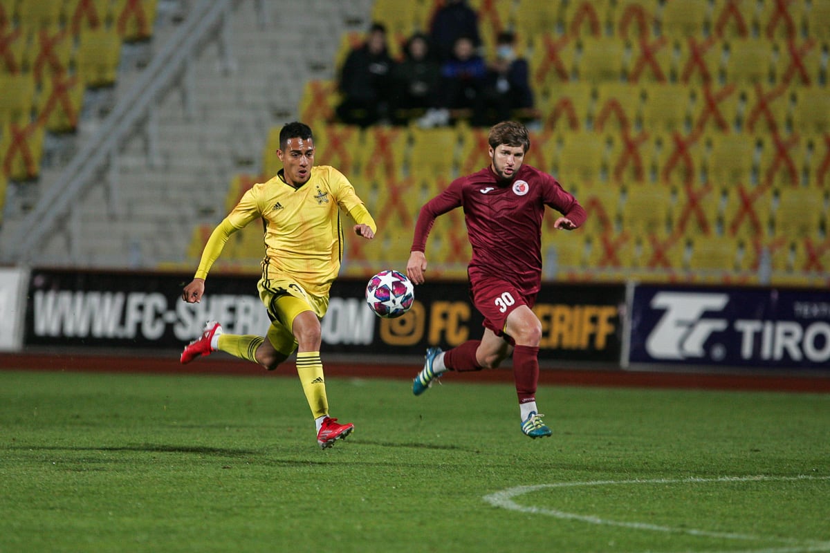 Florești y Sheriff en un encuentro de liga moldava (Foto: FC Sheriff Tiraspol)