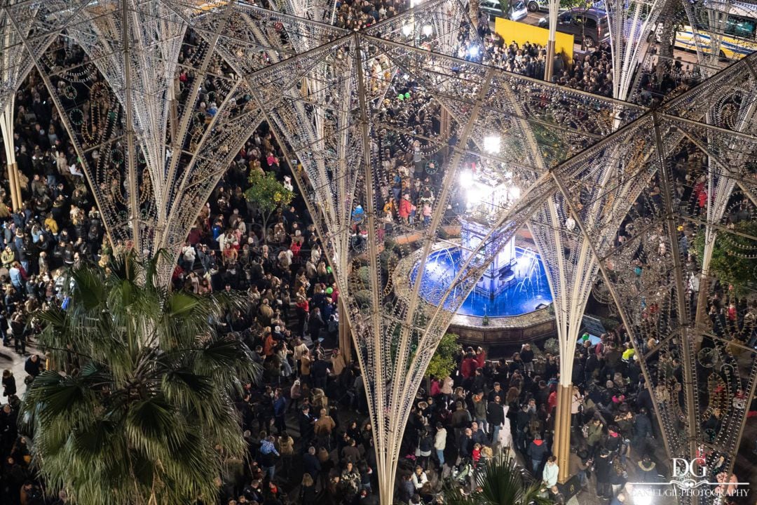 Instantánea tomada por el fotógrafo Daniel Gil durante la navidad de 2018 en la Plaza Alta de Algeciras.