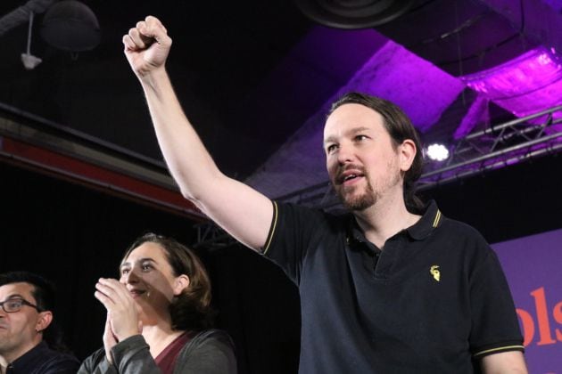 El líder de Unidas Podemos, Pablo Iglesias