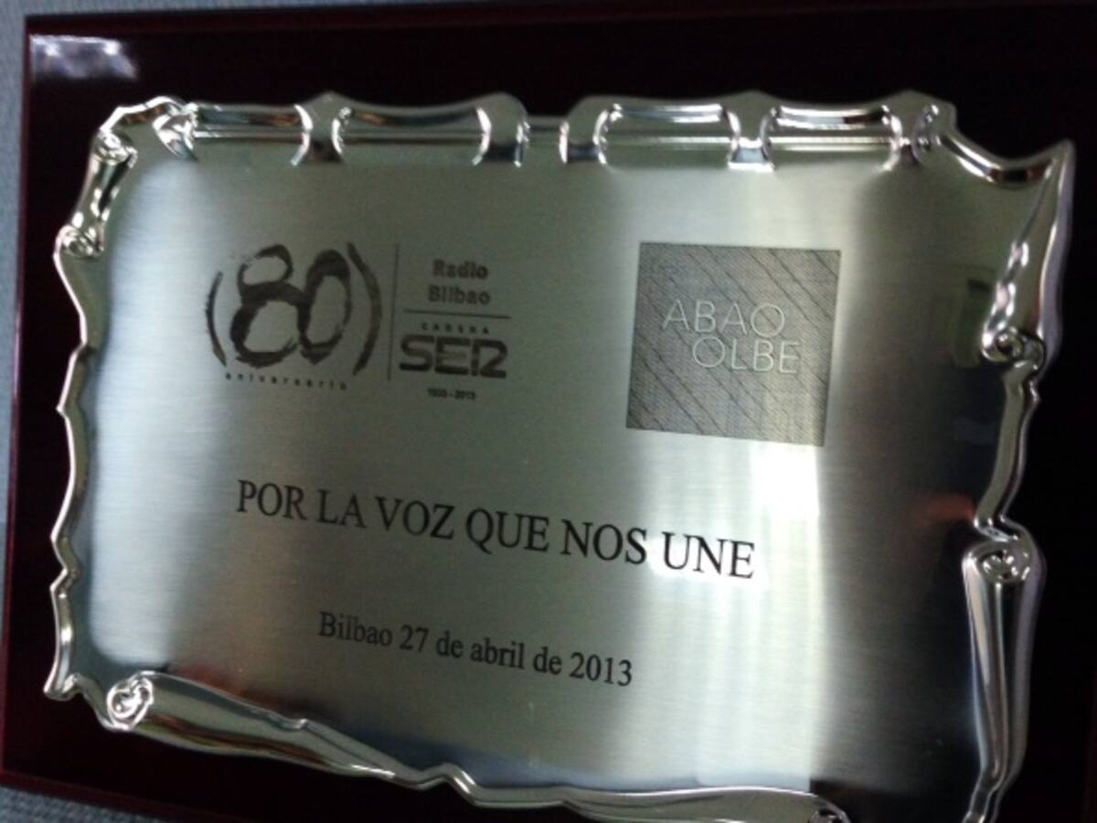 La ABAO premia a Radio Bilbao "Por la voz que nos une"