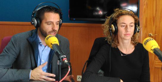 Ramón Izquierdo y Marta Nuño del sindicato ANPE en los estudios de SER Toledo