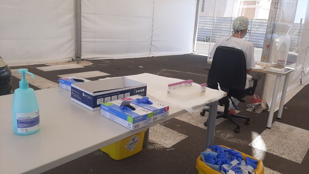 Auto COVID de Arrecife, en Lanzarote.