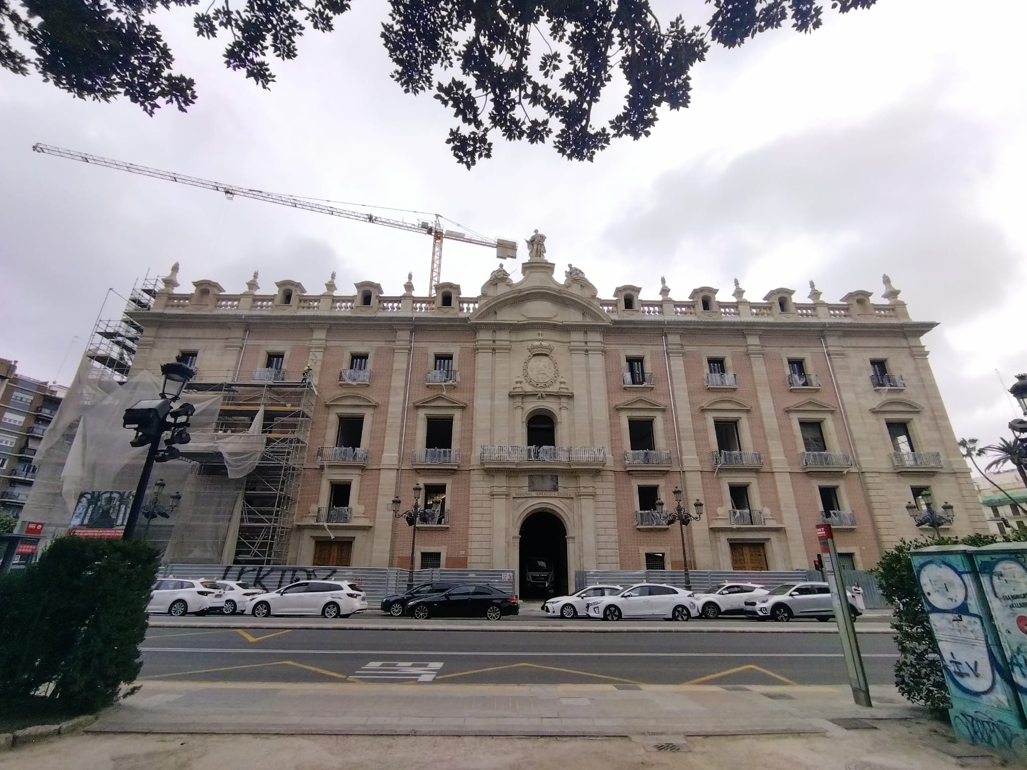 Obras del Palacio de Justicia de València, la sede del Tribunal Superior de Justicia de la Comunitat Valenciana.