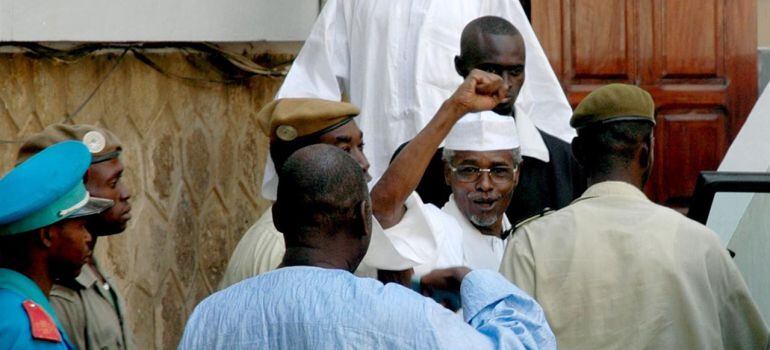 Hissène Habré, durante el juicio.