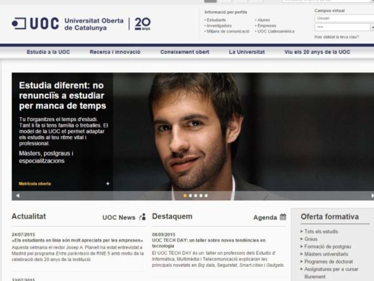 Tarragona vol continuar mantenint vincles amb la UOC