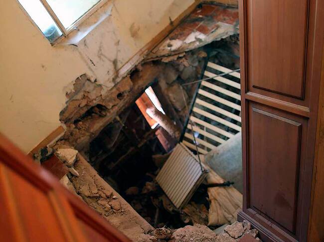 Daños provocados por las termitas en una vivienda