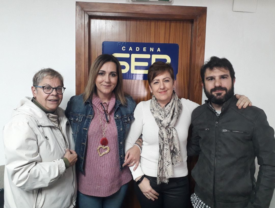 Mercedes Rueda, Juana Cruz, Ana Quijada y Juan José Patón.