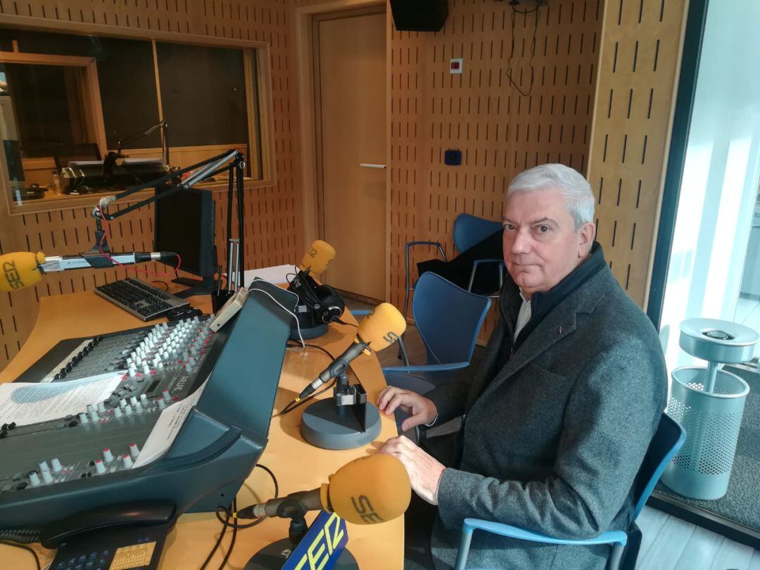 El president de la CEA, Gerard Cadena, als estudis de SER Andorra.