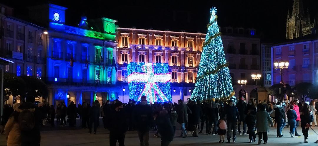 Plaza Mayor de Burgos durante el Puente de la Constitución