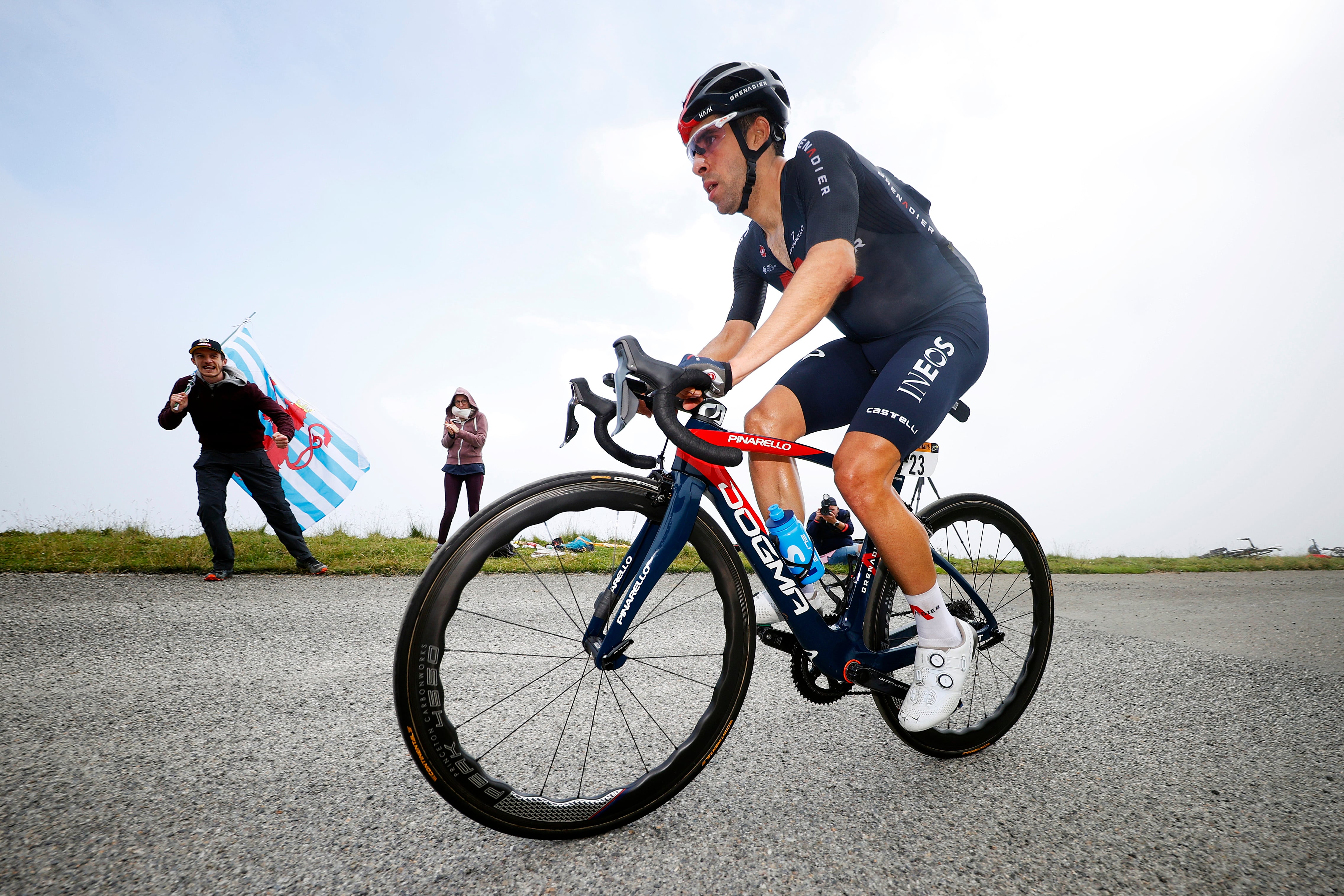 Jonathan Castroviejo, durante una etapa del Tour de 2021