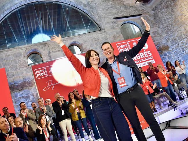 Ruben Alfaro con la ministra Diana Morán