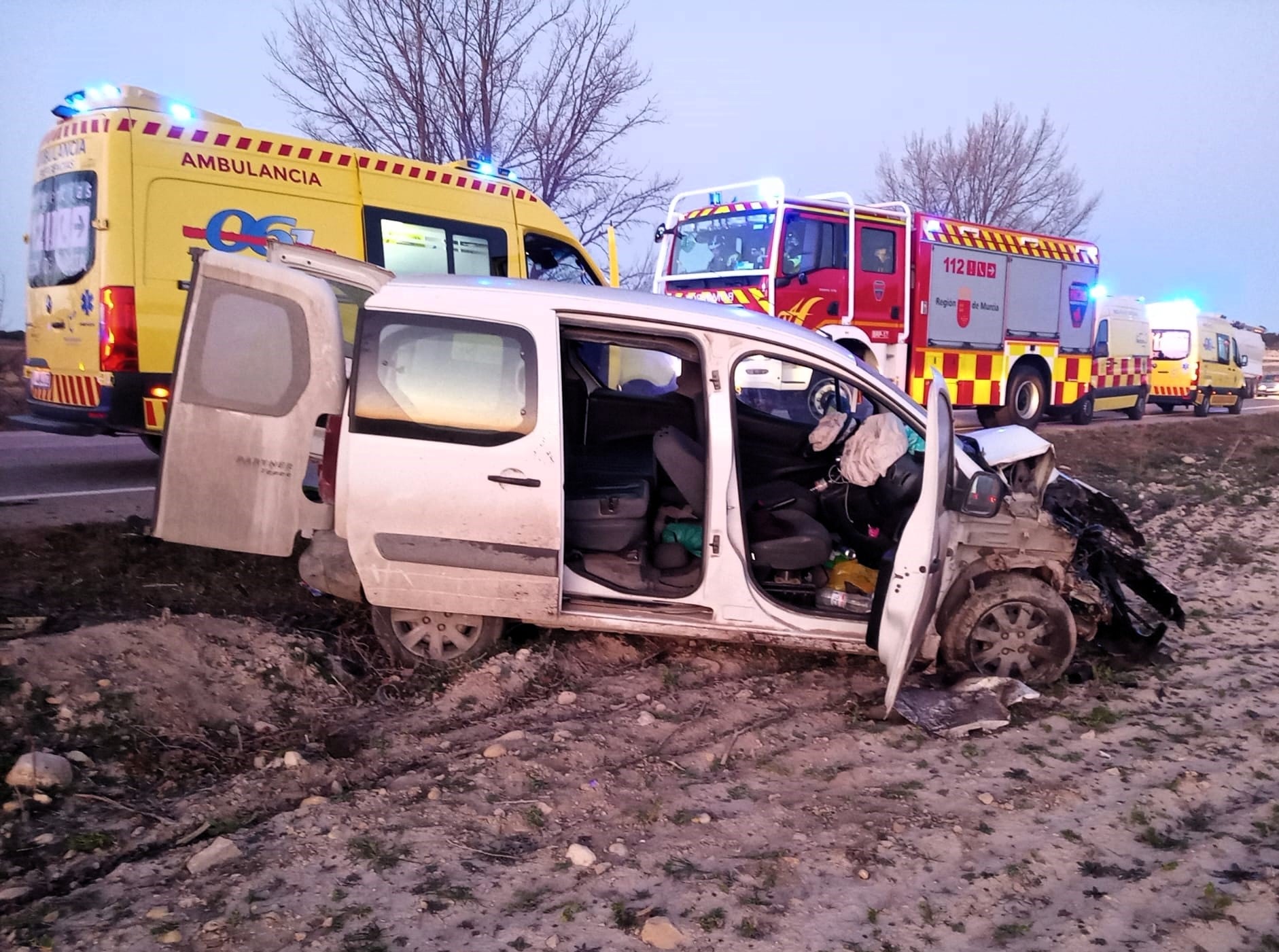 Uno de los vehículos implicados en el accidente