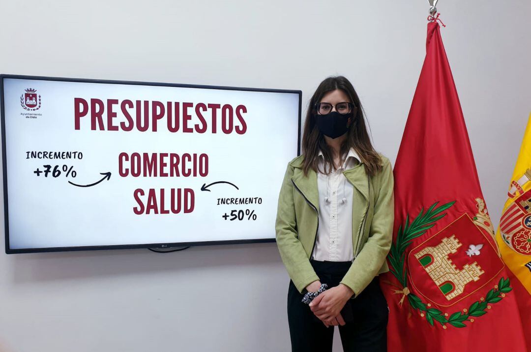 Sarah López, edil de Comercio y Mercados de Elda