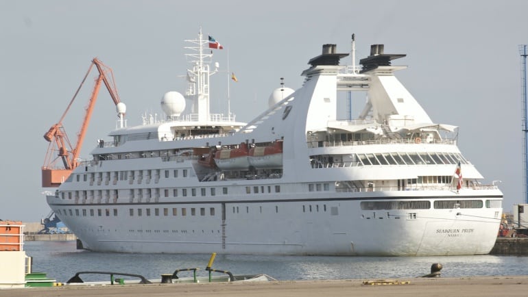 Un crucero con casi 4.000 pasajeros durante su escala en 2022.