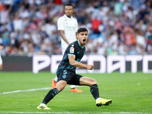 Robertone, centrocampista argentino de la UD Almería EFE/ Rodrigo Jimenez