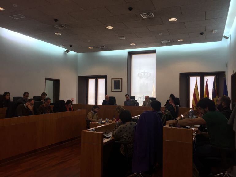 Imagen de archivo de un pleno de Ibiza