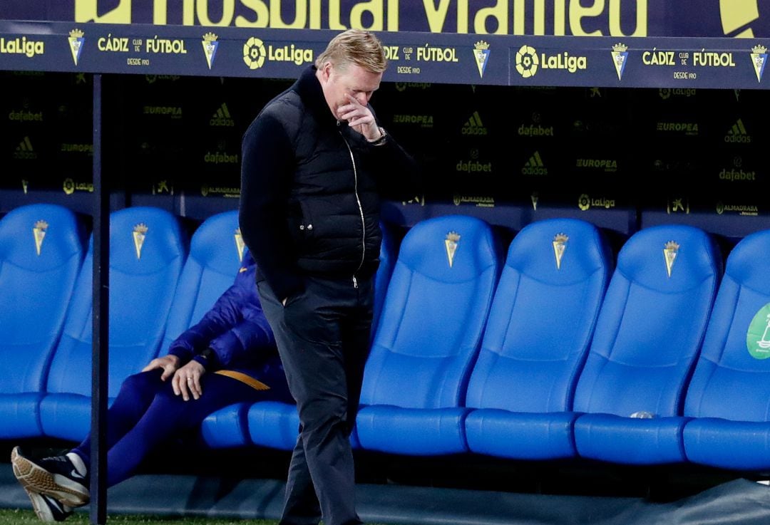 Koeman, en el Ramón de Carranza, el pasado 5 de diciembre