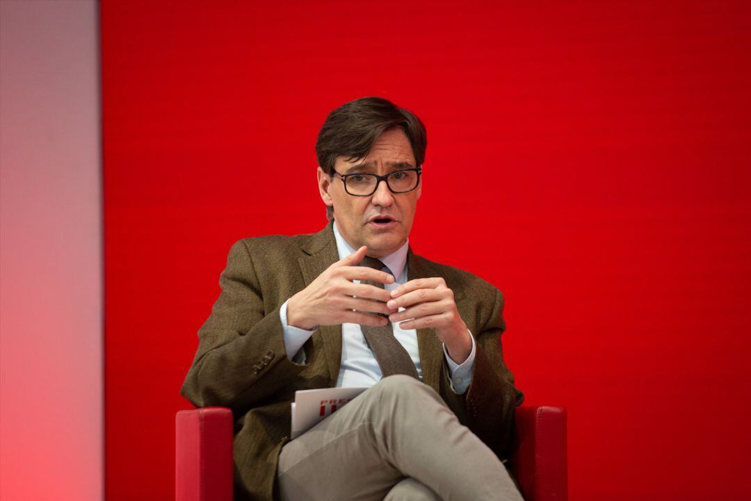 El candidato del PSC a las elecciones catalanas del 14-F, Salvador Illa.