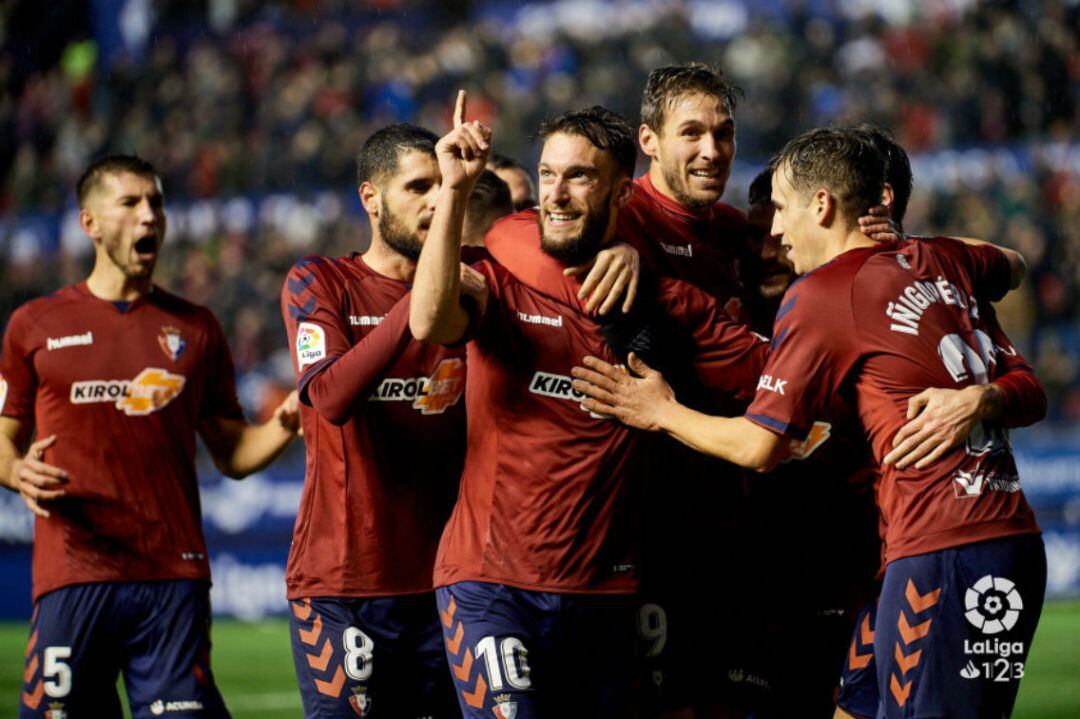 Celebración gol de Osasuna