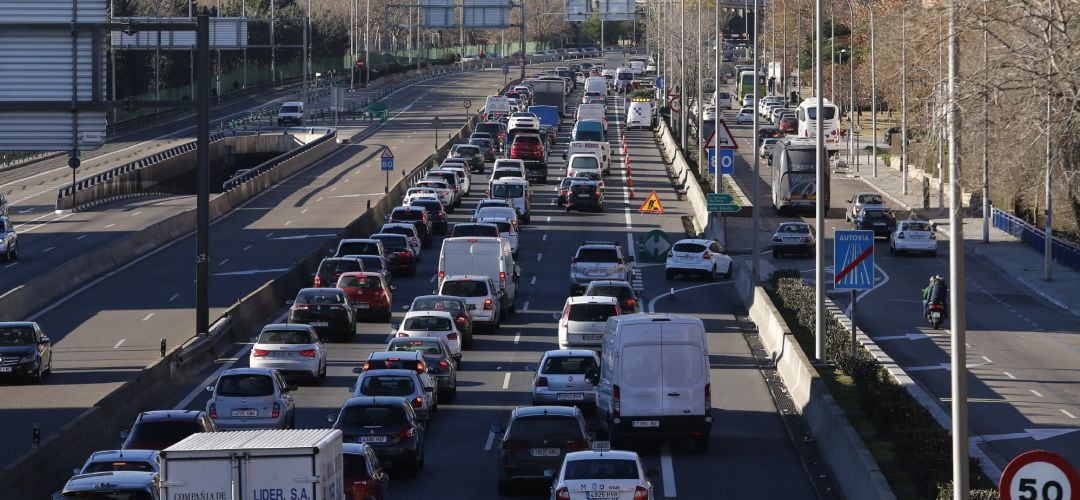 Tráfico, Madrid, cortes de tráfico por contaminación, coche, coches, vehículo