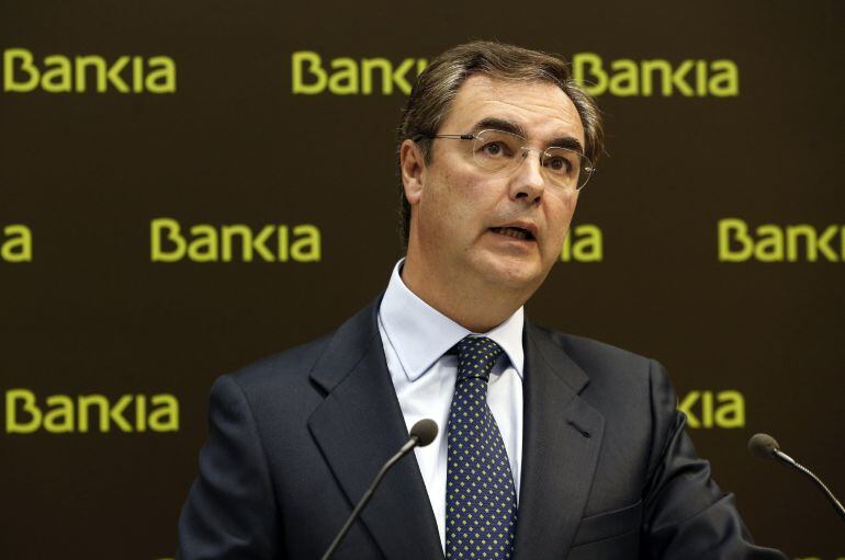 GRA021. MADRID, 02/11/2015.- El consejero delegado de Bankia, José Sevilla, durante la presentación hoy de los resultados de la entidad que obtuvo un beneficio neto atribuido de 855 millones de euros de enero a septiembre de 2015, un 7,3 % más que un año 