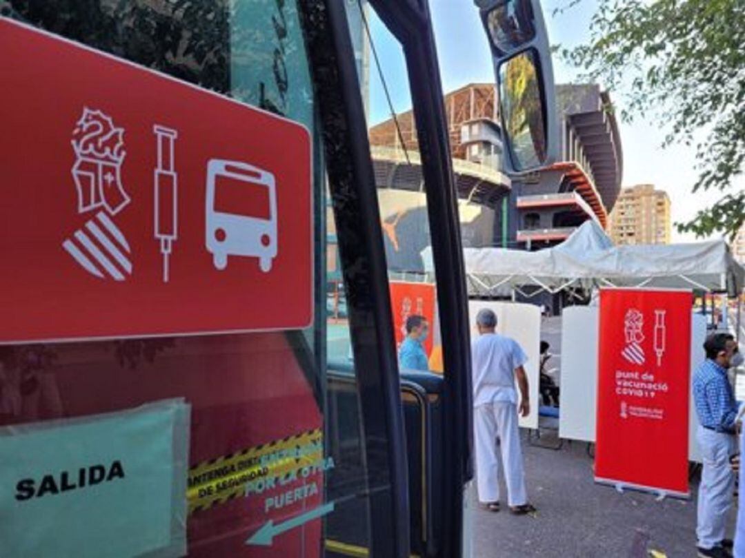 punto móvil de vacunación