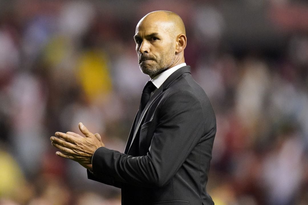 Paco Jémez, durante un partido contra el Tenerife.