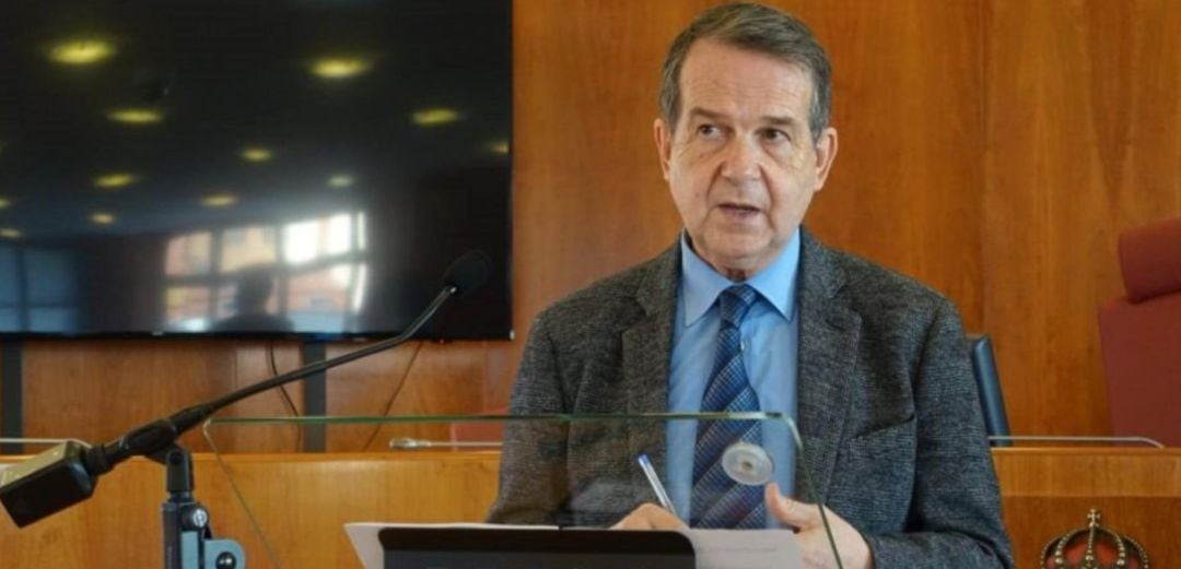 Abel Caballero en un acto en el Ayuntamiento de Vigo.