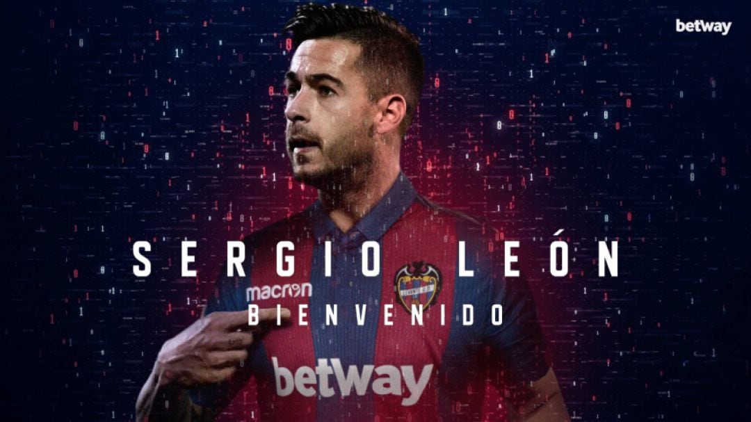 Primera imagen oficial de Sergio León con los colores del Levante