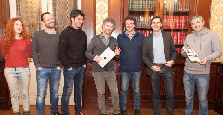Presentación del la obra 'Foucellas', de Talía Teatro en el Ayuntamiento de A Coruña