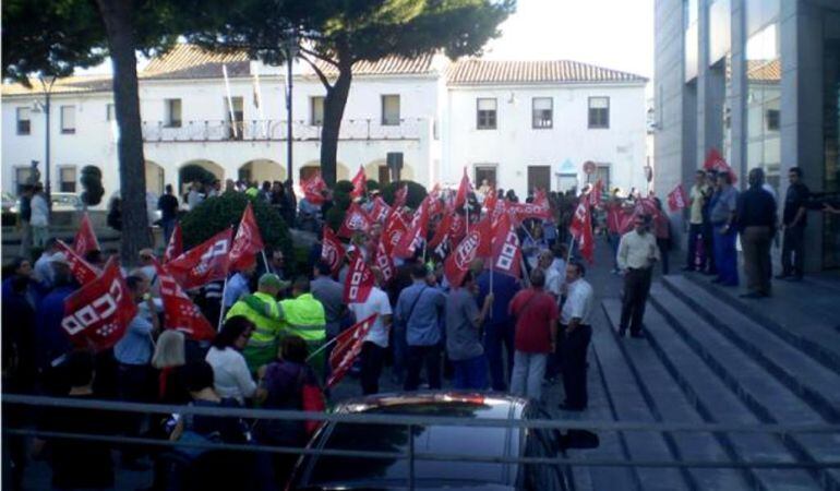 Los trabajadores se han movilizado en múltiples ocasiones por las readmisiones de todos los despedidos