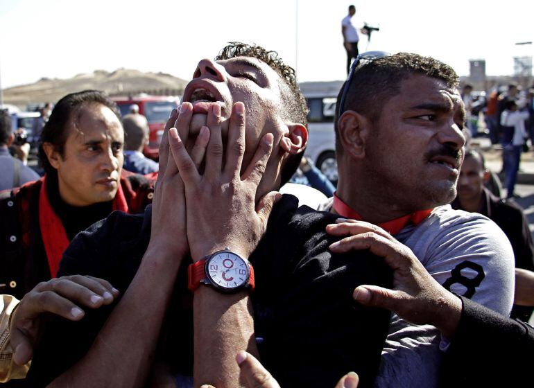 Reacciones en las calle de El Cairo tras conocerse la absolución del expresidente Mubarak