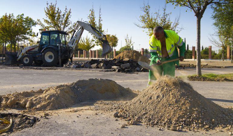 Servicios municipales trabajando