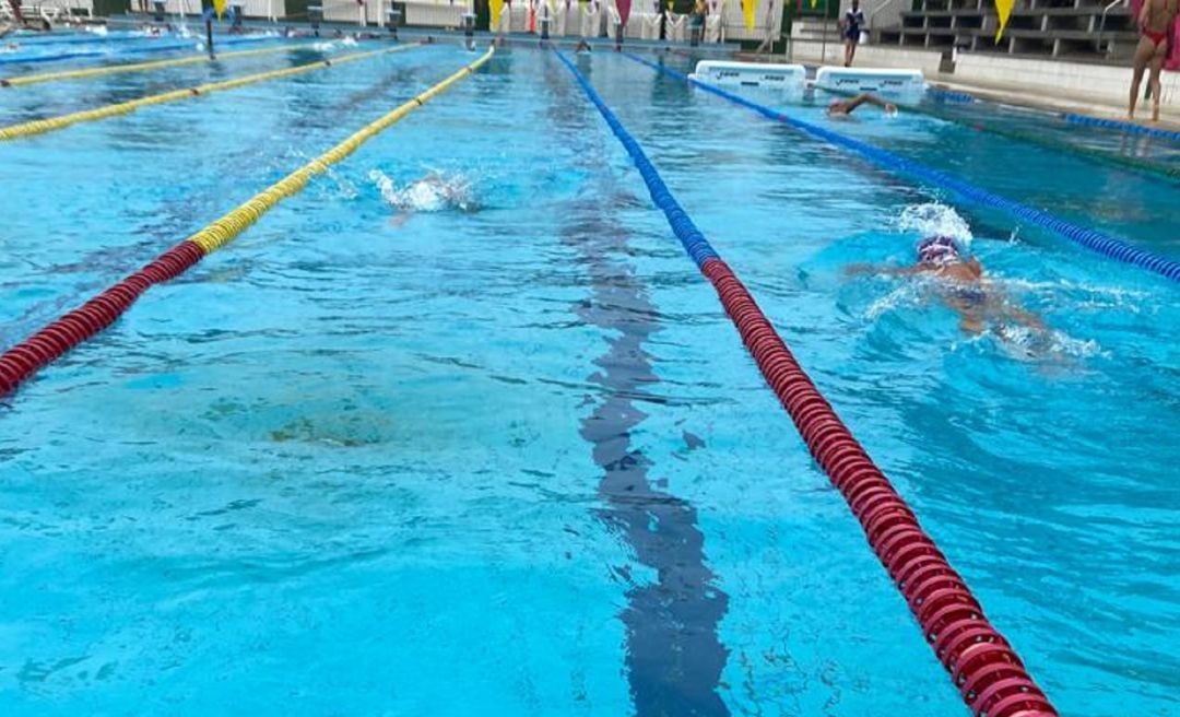 Calentamiento antes de una de las pruebas del Campeonato