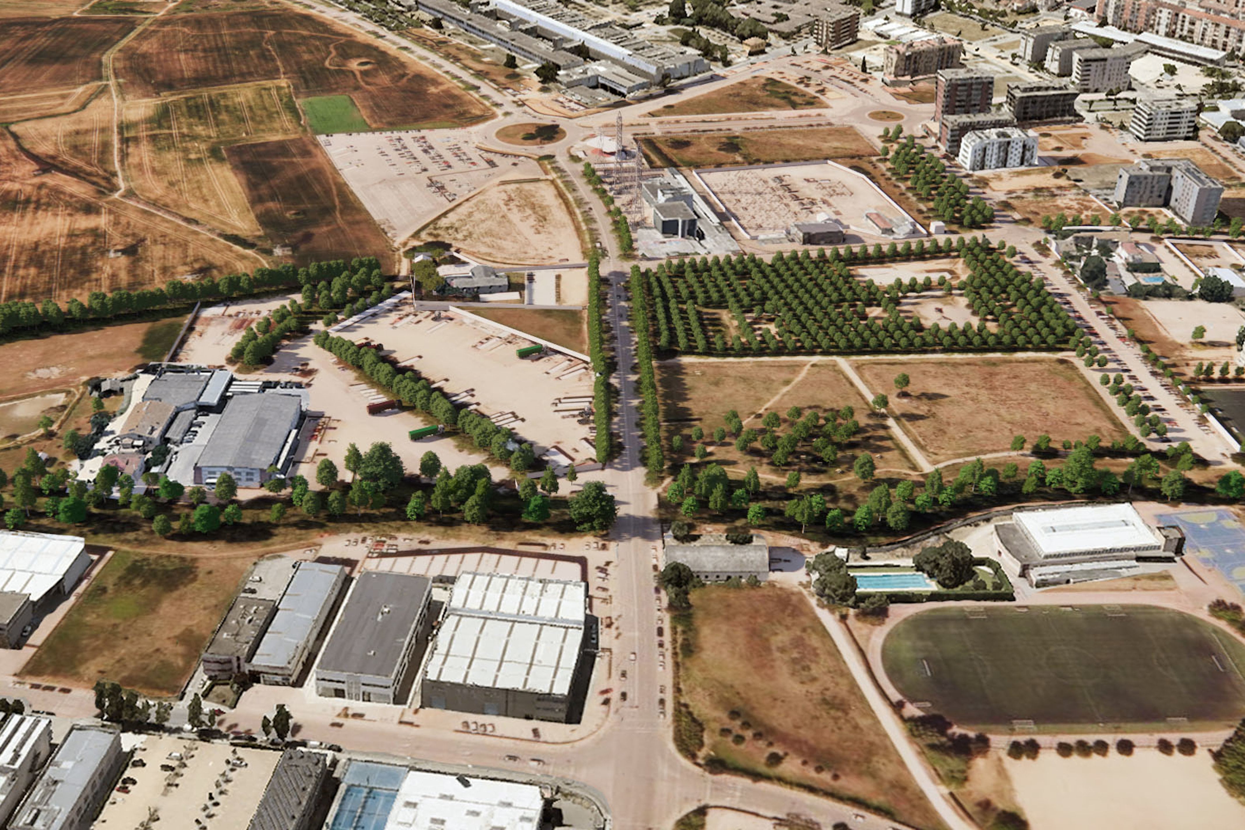 Vista aèria de la zona