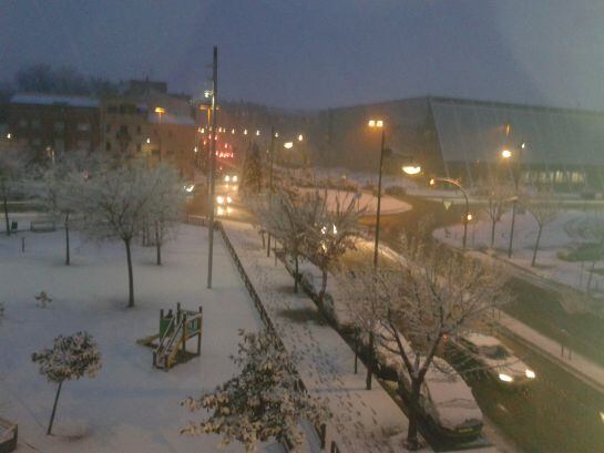 Imatge del carrer Baró de Maials a les 07.20h