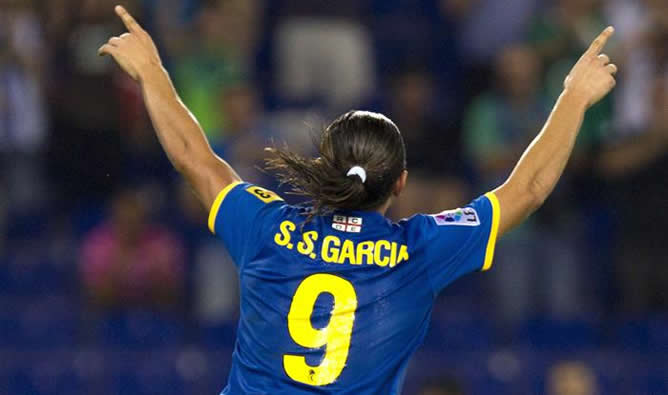 Sergio García celebra su segundo gol