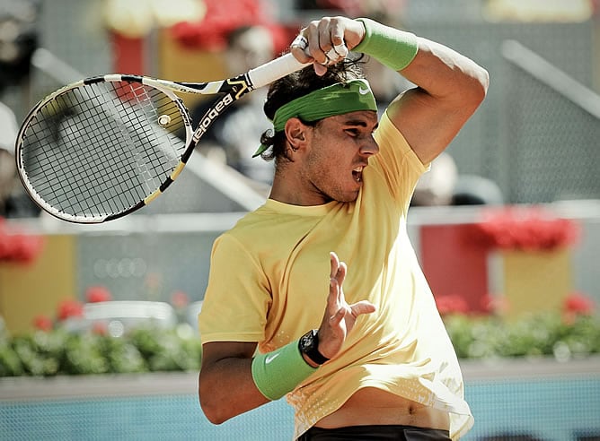 Nadal, en su debut en Madrid