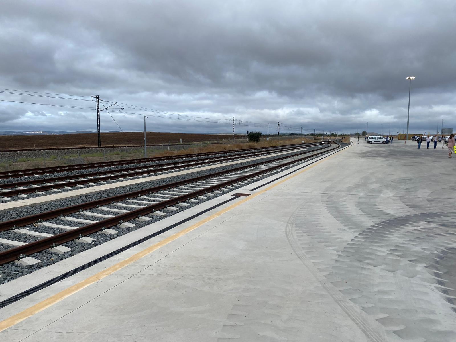 Terminal ferroviaria de la plataforma Logística de Badajoz