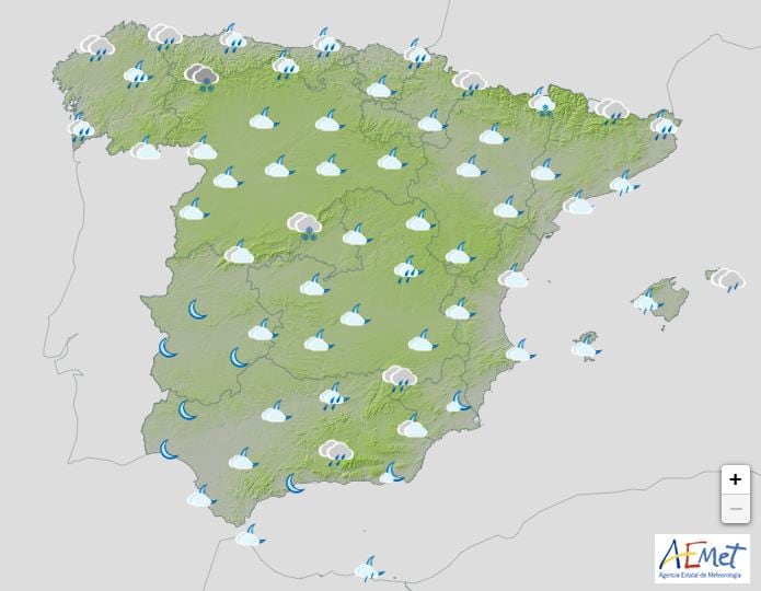 Lluvias generalizadas el próximo 5 de enero por la tarde