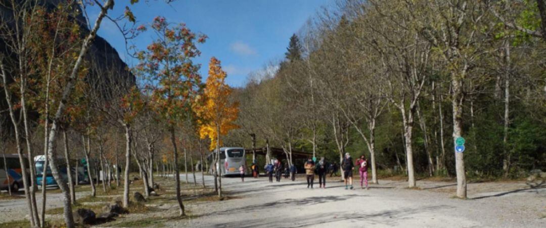 Imagen de la pradera de Ordesa y Monte Perdido este domingo