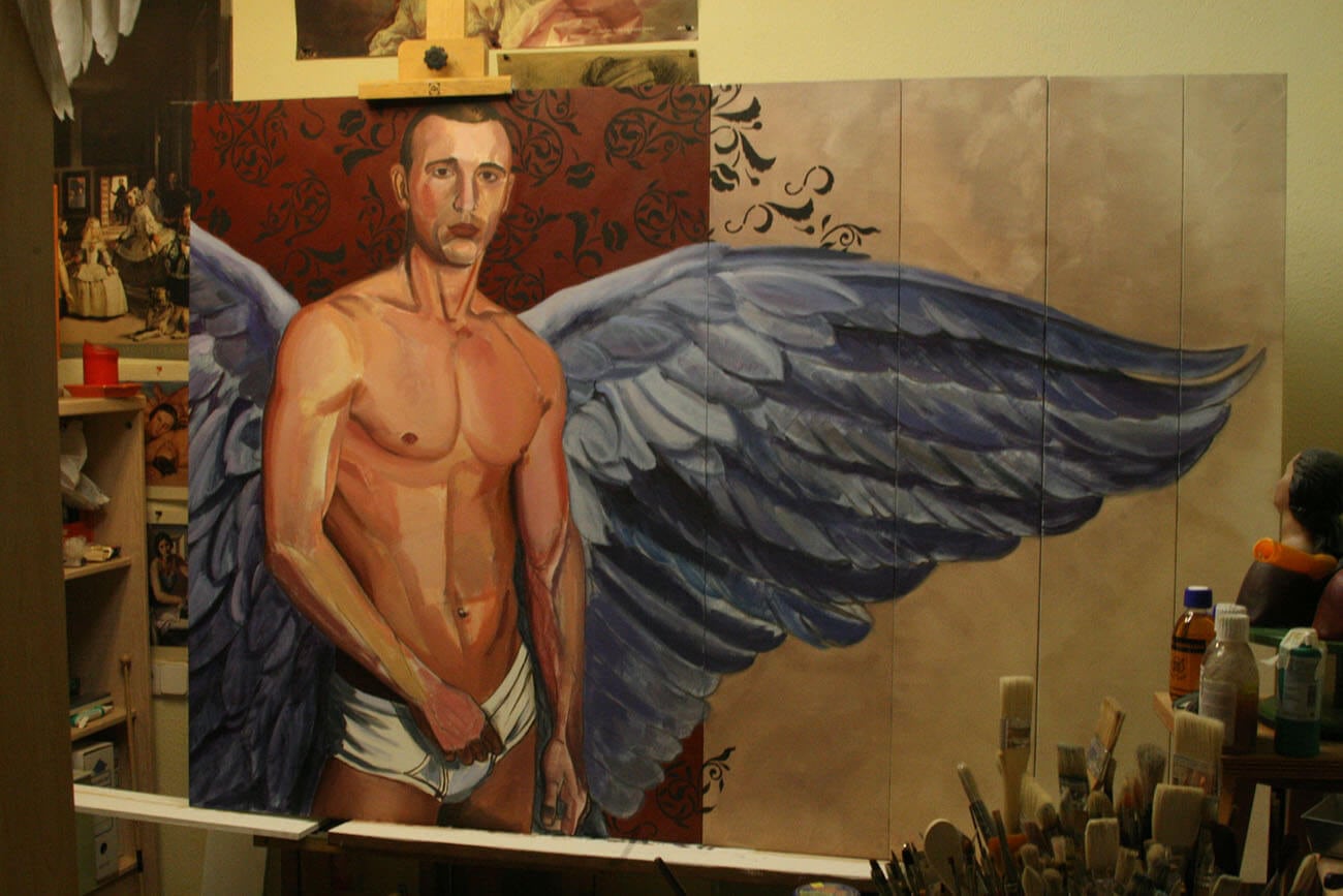 Ángel Maciá abre su atelier a 'La Galería' con una llamada de atención sobre el arte en Cartagena